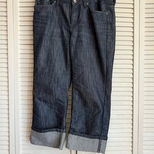 Merona Dark Wash Cropped Jeans Fit 1